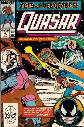 

QUASAR #6 - Mayhem on the Moon! (Marvel Comics)