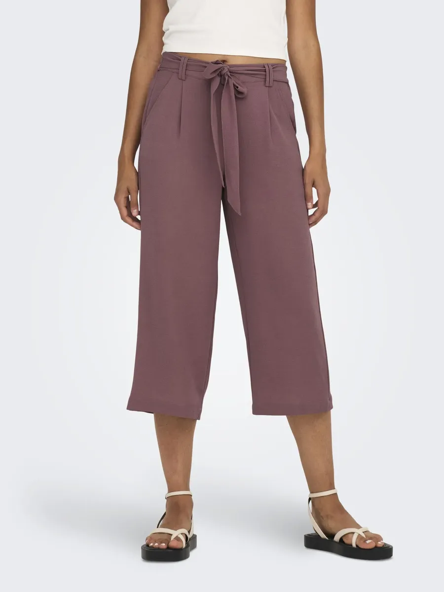 

Only брюки-палаццо "ONLWINNER PALAZZO CULOTTE PANT NOOS PTM", однотонные или в полоску, цвет Rose Brown
