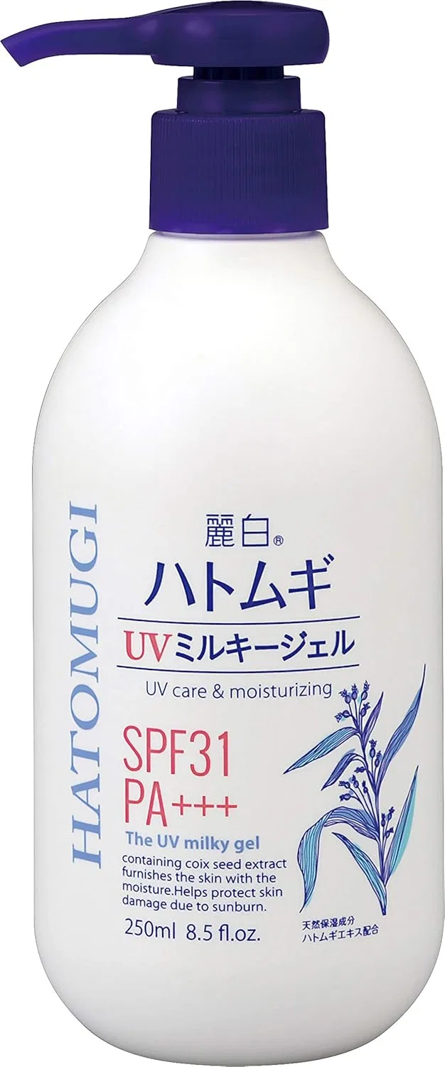 Солнцезащитный гель Reihaku Hatomugi UV Milky Gel White 250 мл Li Bai