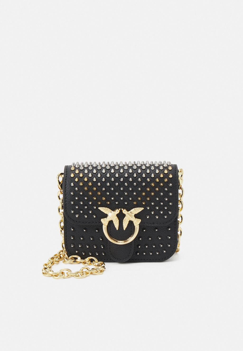 

Сумка Pinko LOVE BELL MICRO CALF, цвет nero limousine