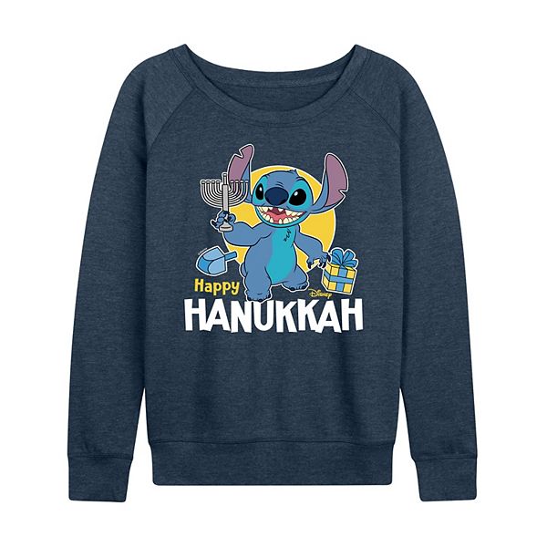 

Женская футболка с длинным рукавом Lilo & Stitch Happy Hanukkah Disney, Heather Indigo, Фиолетовый, Женская футболка с длинным рукавом Lilo & Stitch Happy Hanukkah Disney, Heather Indigo