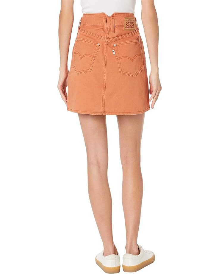 

Юбка Levi's Womens Notch A-Line Skirt, цвет Orange Garment Dye