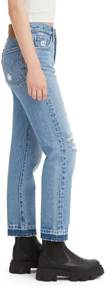 Джинсы Premium 501 Crop, Levi's, Light Indigo Destructed — фото 2