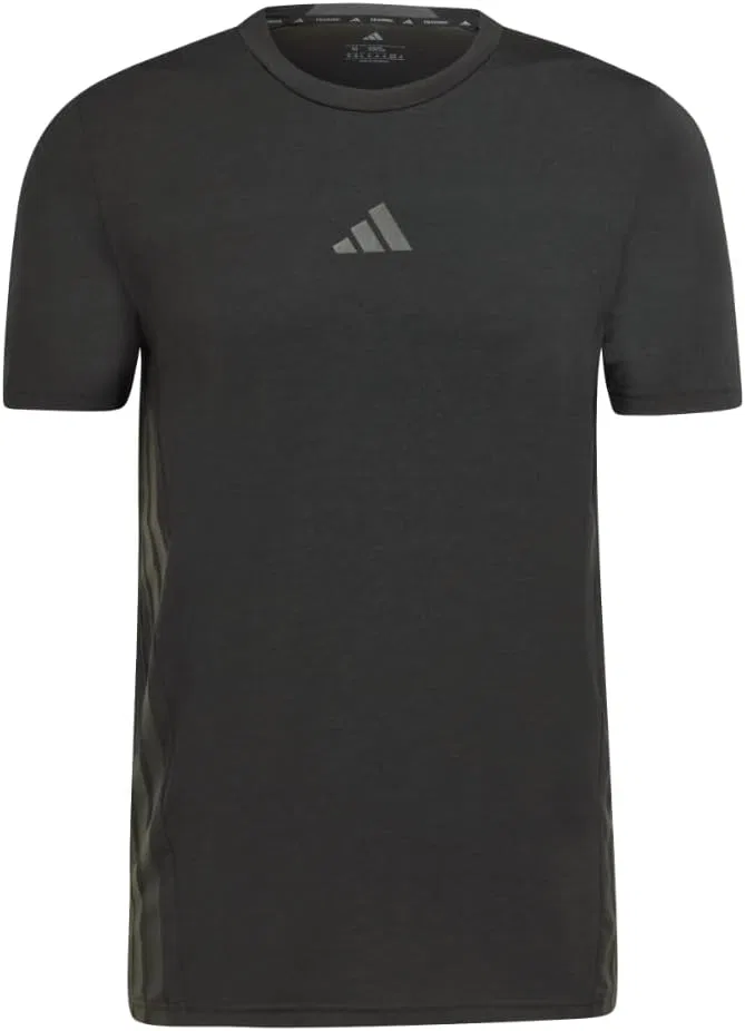 Мужская футболка adidas Designed for Training с тремя полосками — фото 2