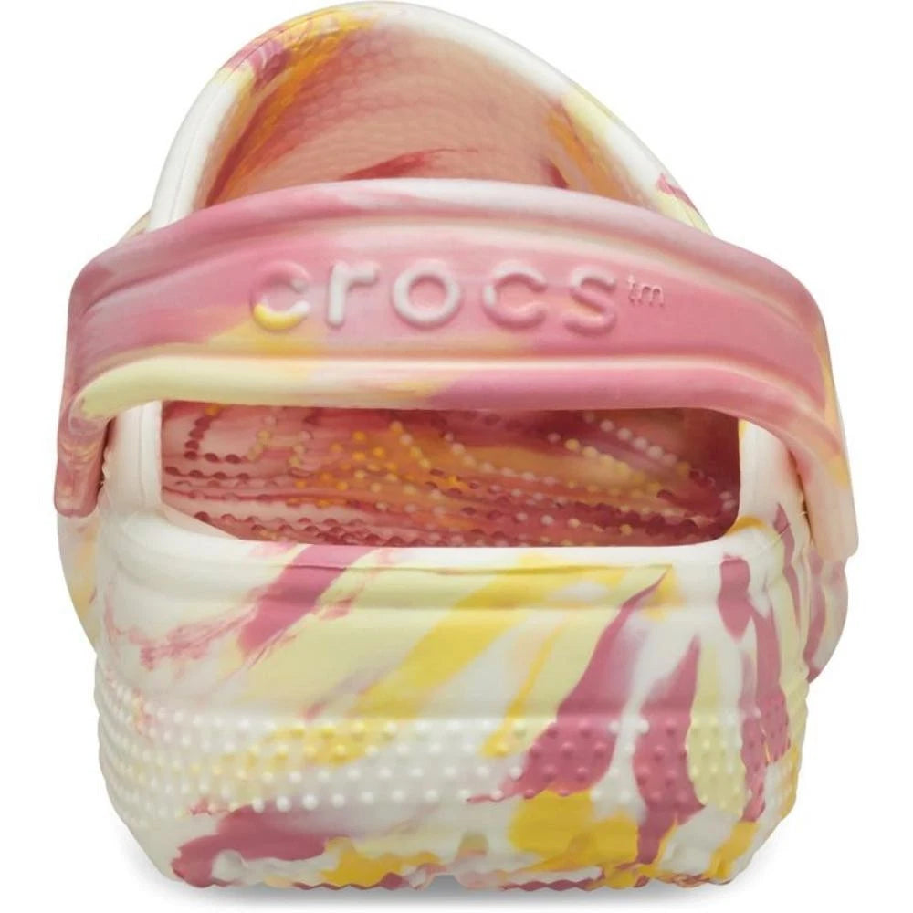 Детские сабо Crocs Classic Glow Marbled 210718-78S с круглым носком JAX457, мультиколор — фото 4