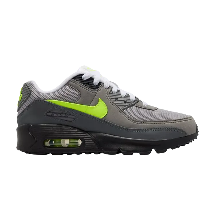 Кроссовки Nike Air Max 90 GS 'Black Anthracite Neon Yellow'