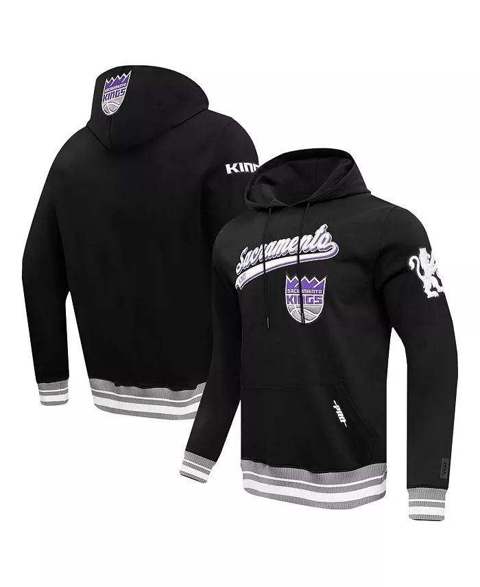 

Мужская черная толстовка с капюшоном Sacramento Kings Script Tail Pullover Pro Standard