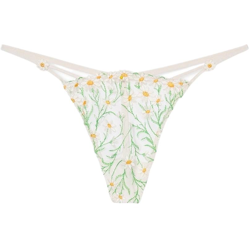 

Victoria's Secret Трусы женские DREAM ANGELS с сетчатой вышивкой и низкой талией / WE, 1 упаковка, белые, с вышивкой