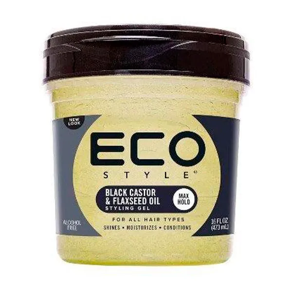 

Фиксирующий гель для волос Black Castor & Flaxseed Oil Eco Styler, 473 ml
