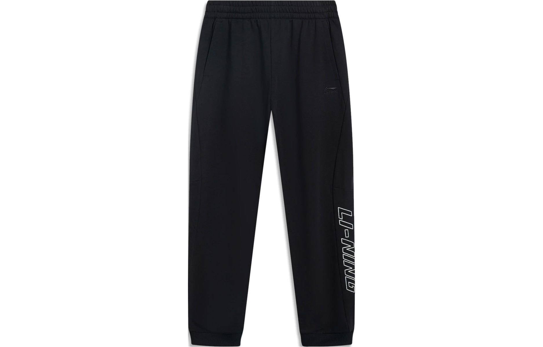 

Трикотажные спортивные брюки LiNing Sports Trend Series, мужские, черные