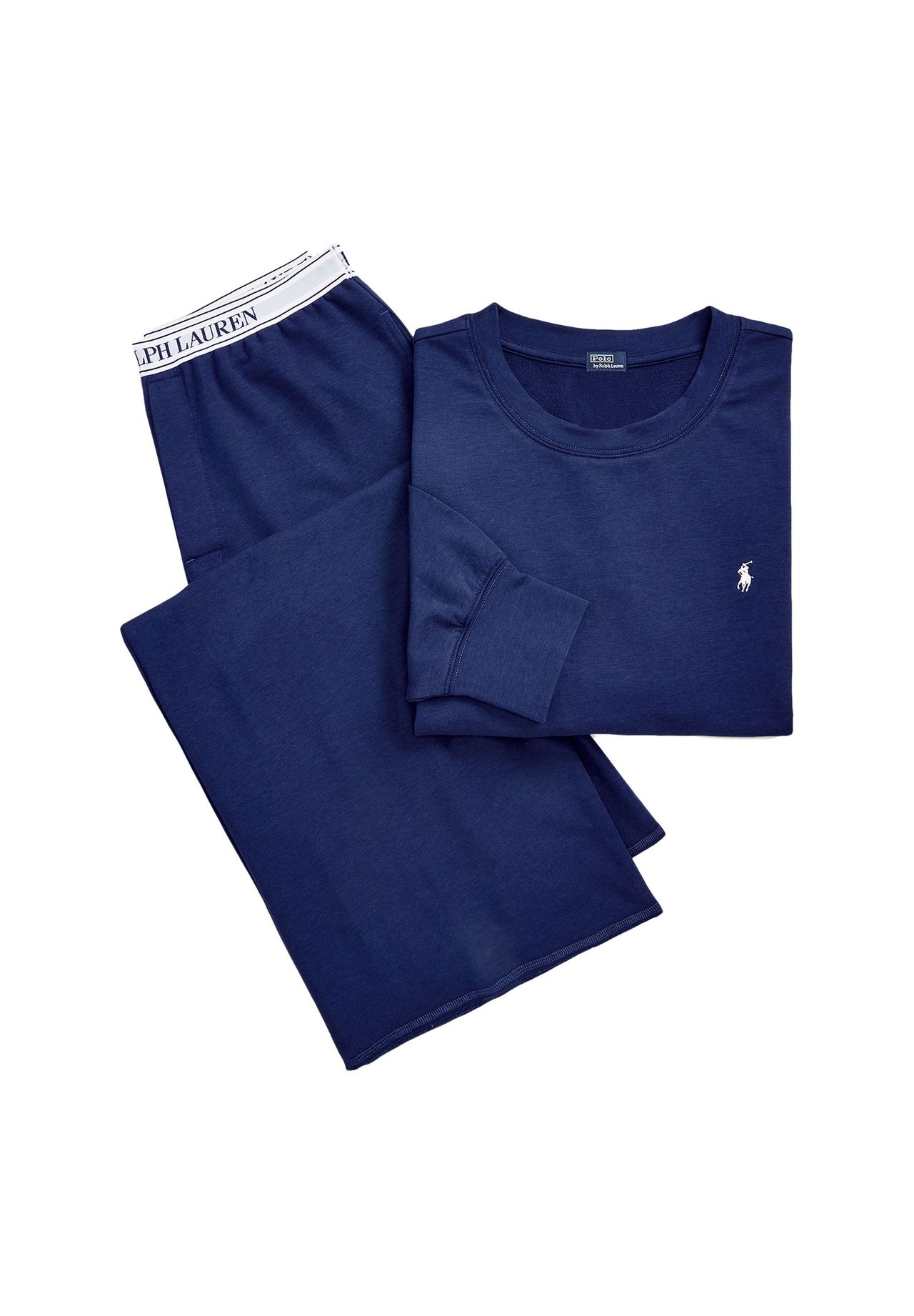 

Пижамный комплект из толстовки и широких штанин - Club Terry POLO RALPH LAUREN, темно-синий