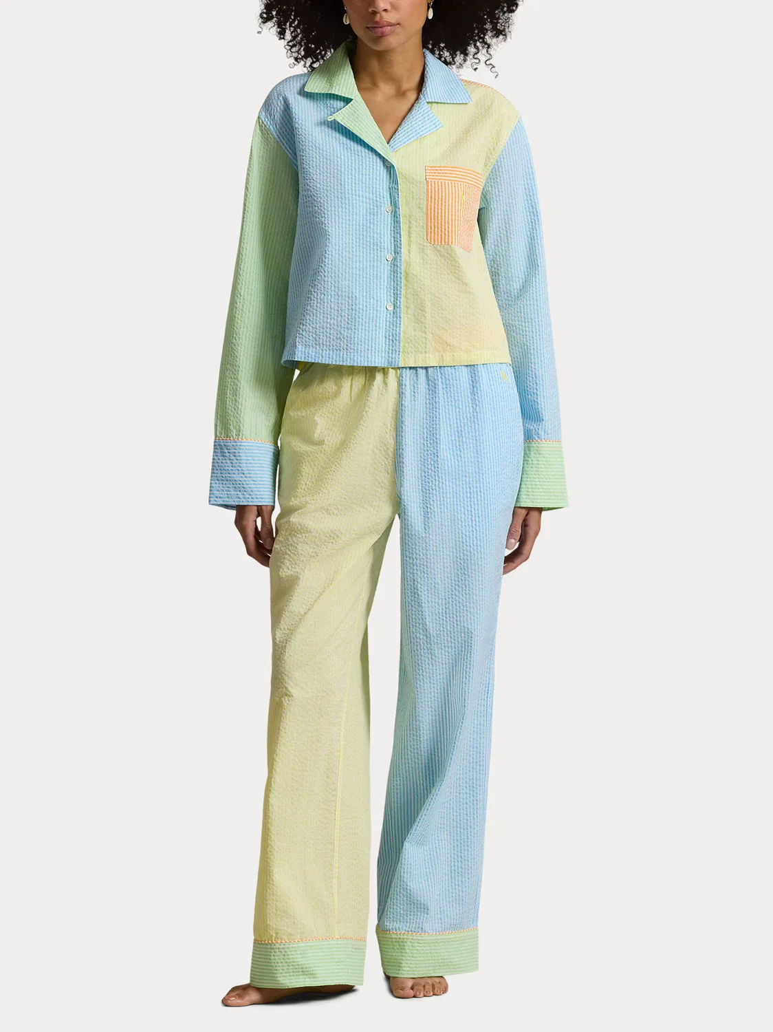Пижама 'Сирсакер с фестончатым краем' Polo Ralph Lauren, Mixed Colors — фото 4