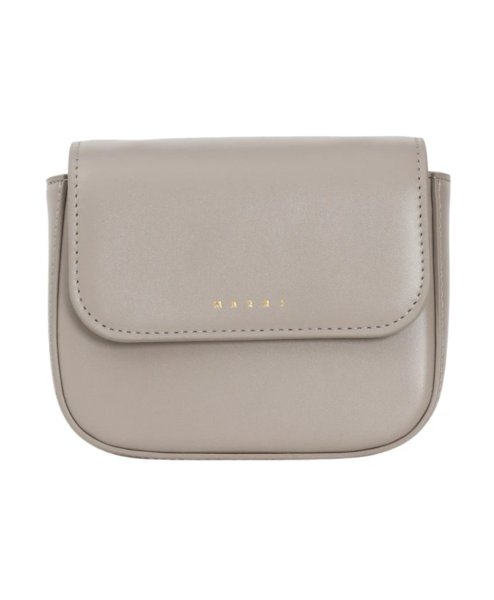 

Панковская сумка через плечо из ткани грязно-коричневого цвета. Marni, бежевый