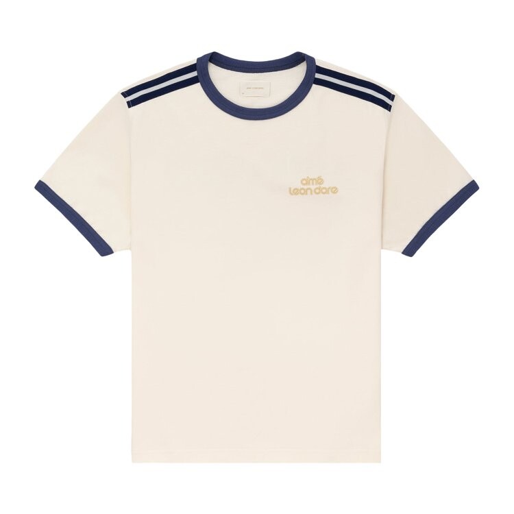 

Футболка Aimé Leon Dore Retro Ringer Tee, кремовый