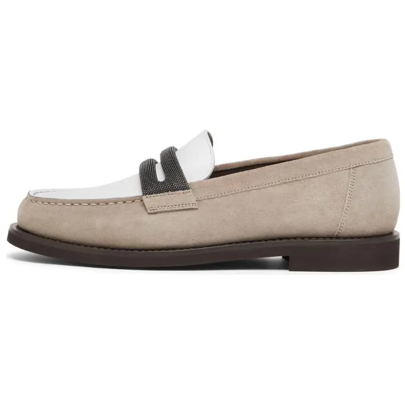 Замшевые лоферы женские Brunello Cucinelli