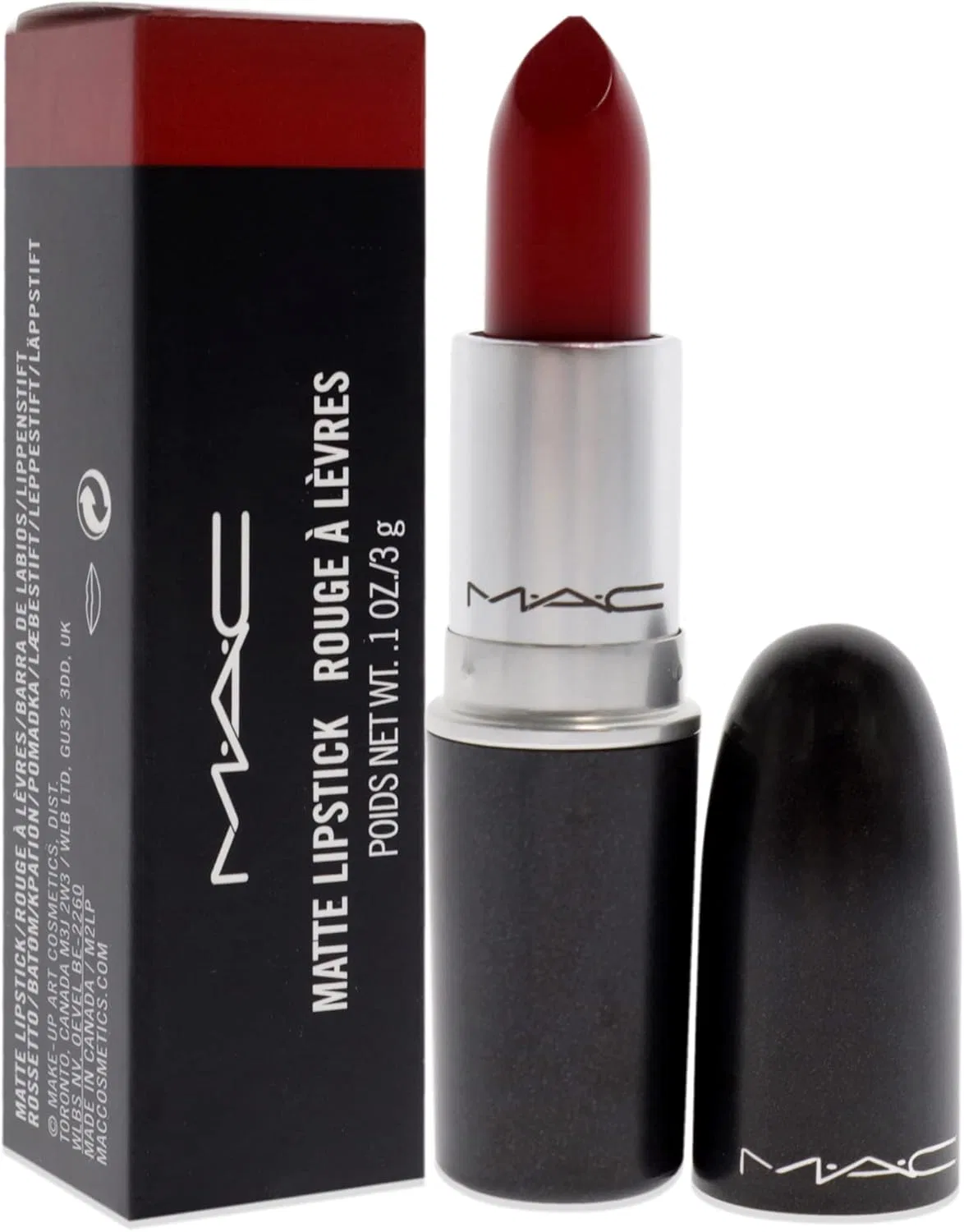 Матовая помада MAC Russian Red, 0.1 унции — фото 3