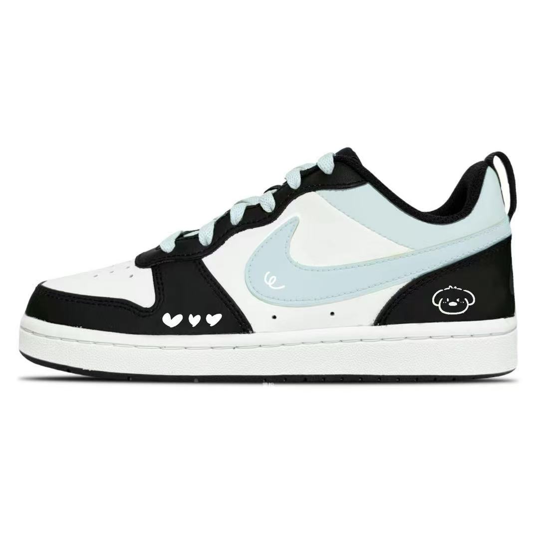 

Кроссовки Court Borough Abrasion Resistant Low top Skateboard Shoes Kids' Nike, черный