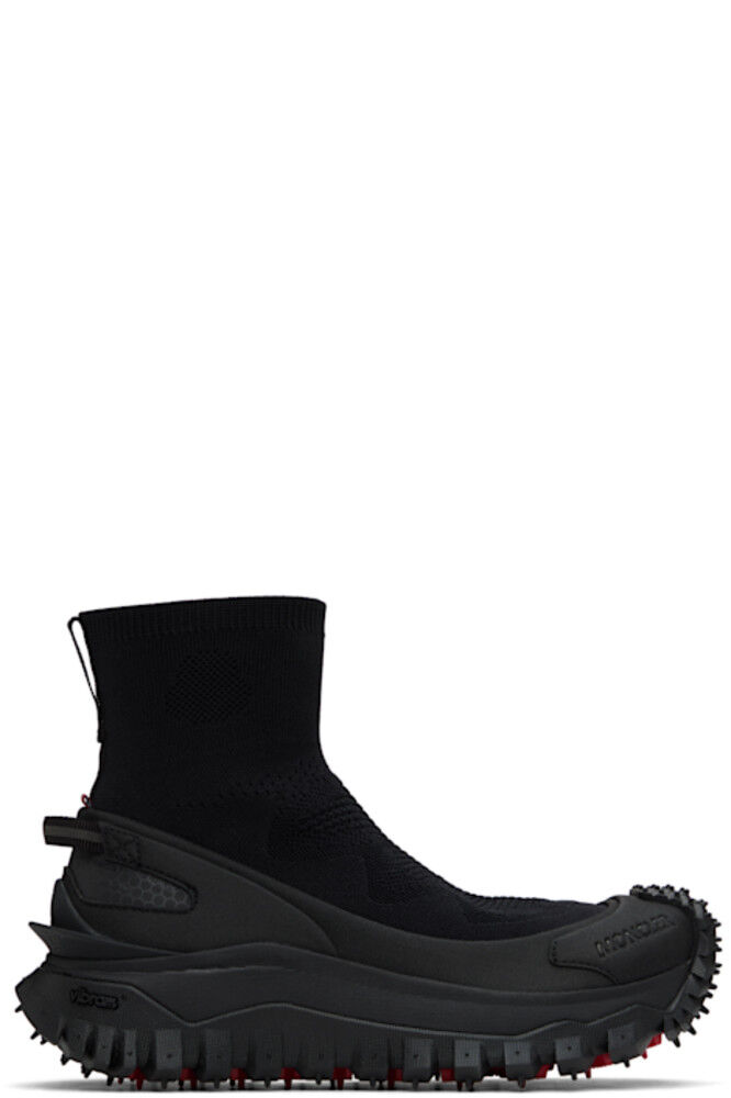 Черные кроссовки Trailgrip Knit High Top Moncler