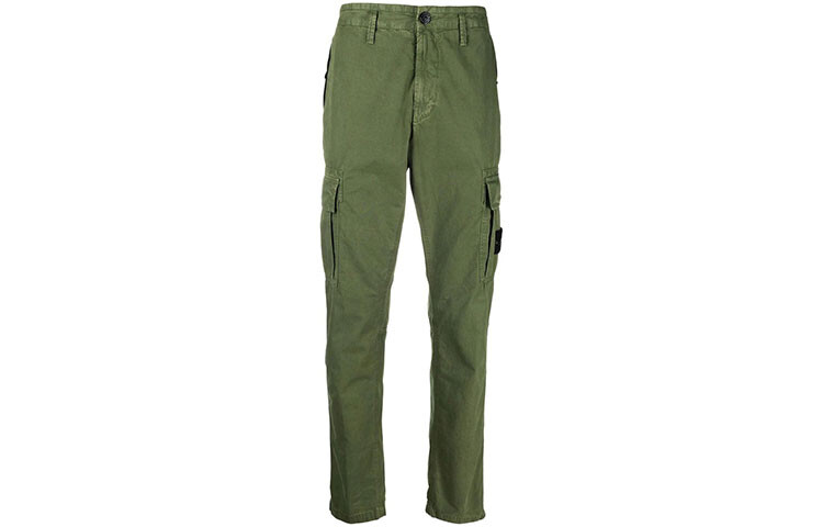 

Брюки-карго мужские армейские зеленые Stone Island, зеленый