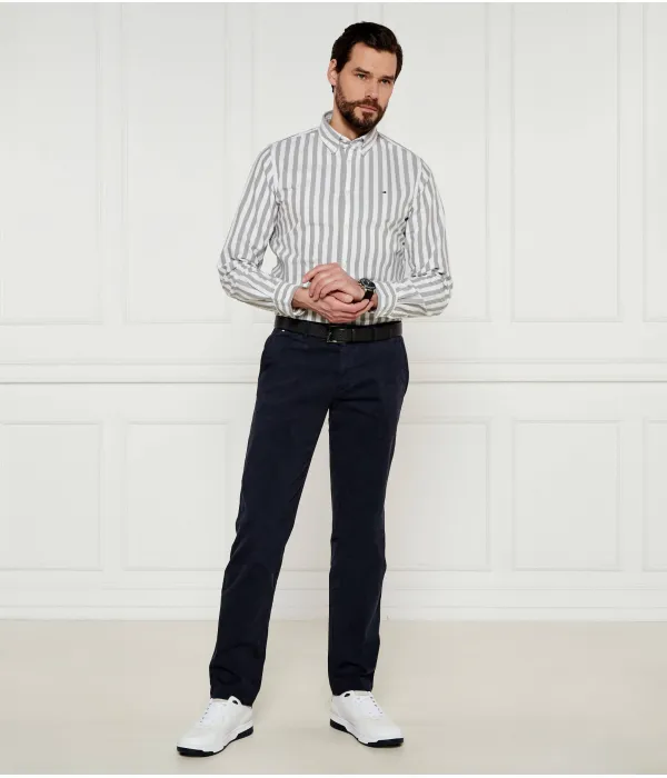 Рубашка Оксфорд Slim fit Tommy Hilfiger, серый — фото 2