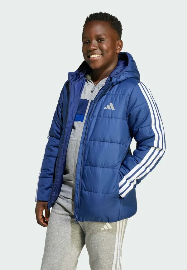 Детская зимняя куртка унисекс Adidas Performance, Dark Blue White — фото 3
