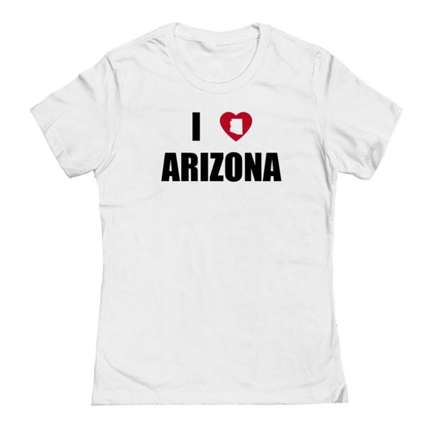 

Футболка Junior'S i Heart Arizona с графическим принтом Unbranded, белый