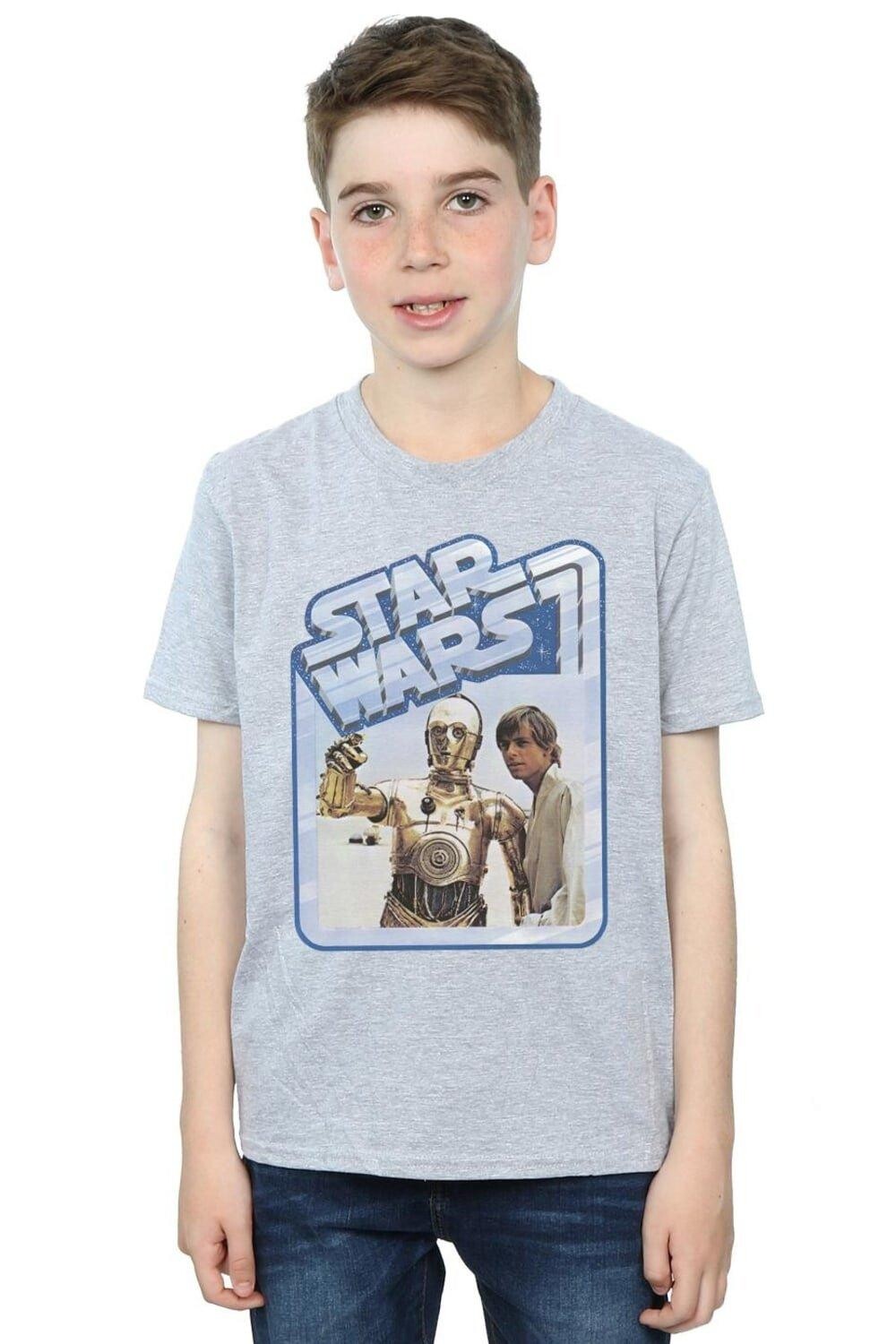 

Люк Скайуокер и футболка C-3PO Star Wars, серый
