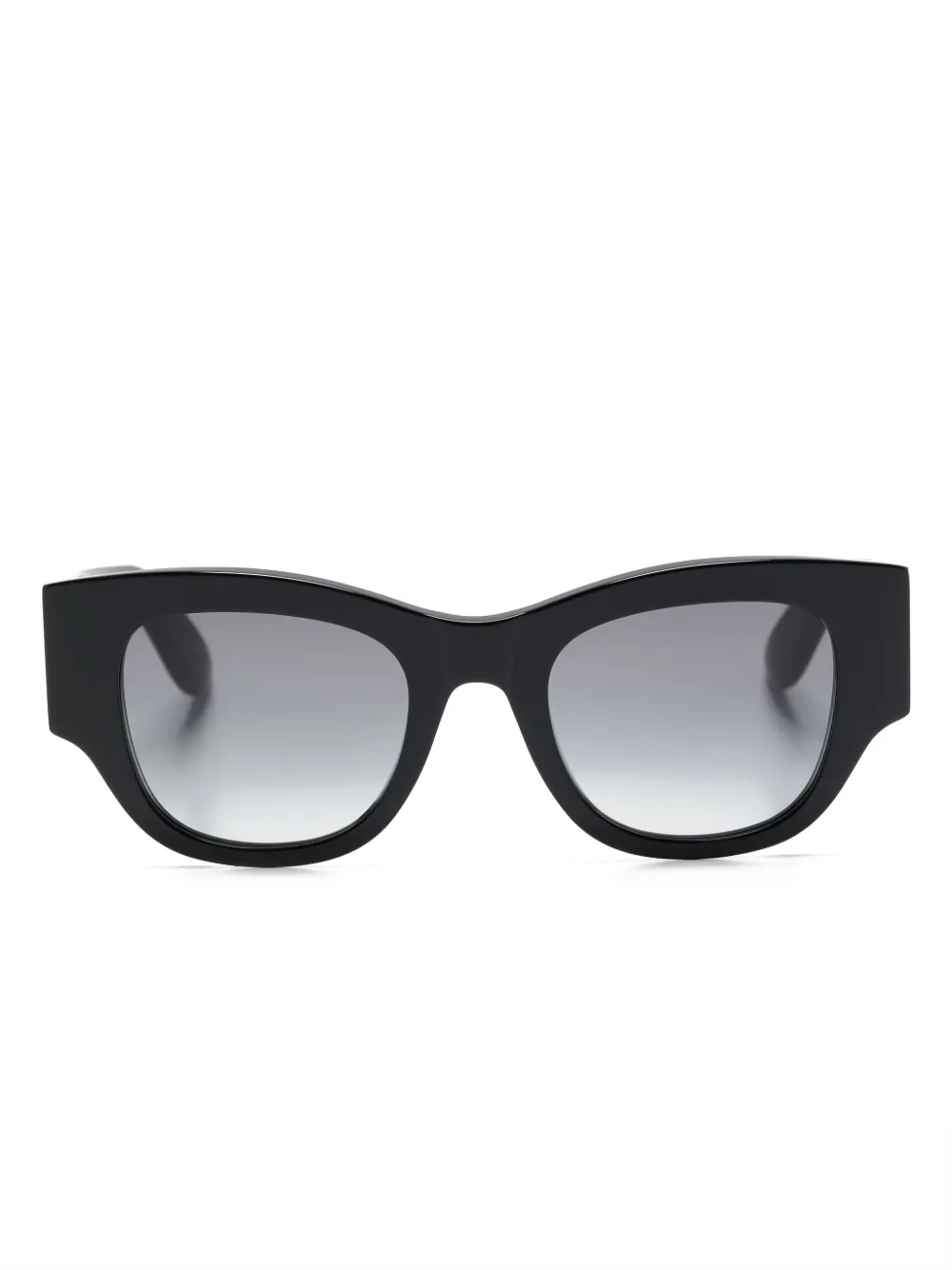 

Солнцезащитные очки трапециевидной формы Alexander McQueen Eyewear, черный