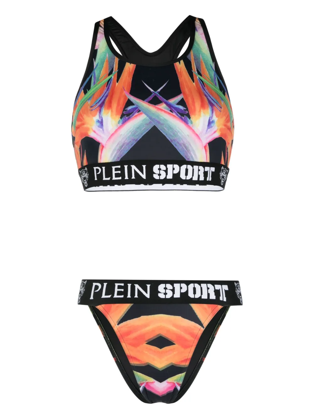 

Бикини Flowers Plein Sport, черный