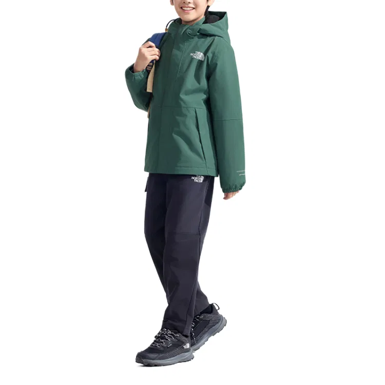 Ветровка The North Face Antora Kids' зеленая — фото 4