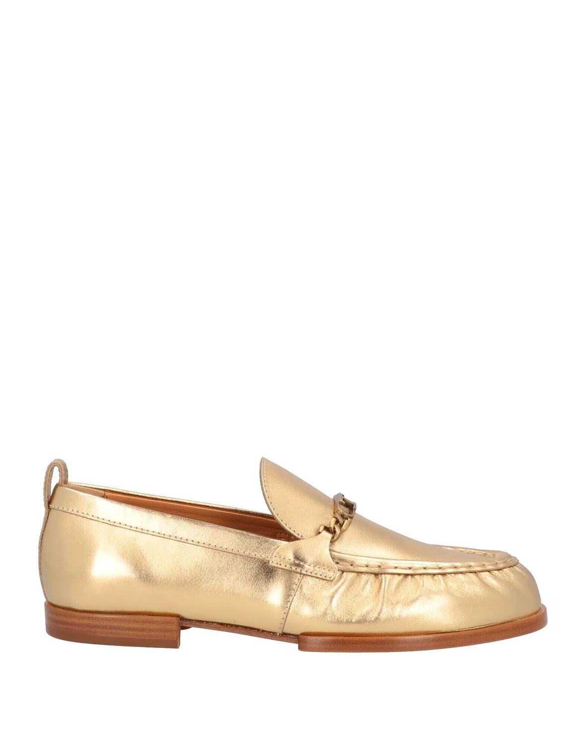 Лоферы Tod'S, платиновый