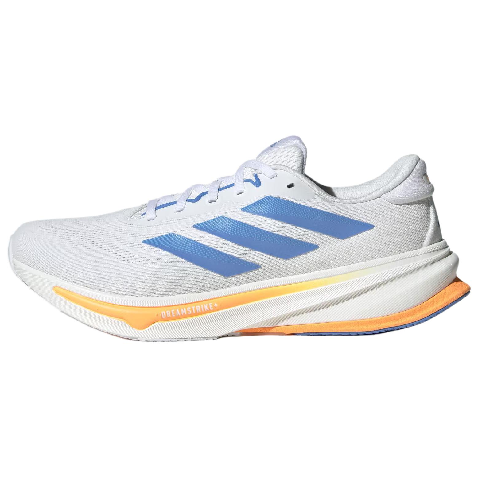 

Adidas Кроссовки для бега Supernova Rise 2 с низким верхом, износостойкие, мужские, цвет белый, синий