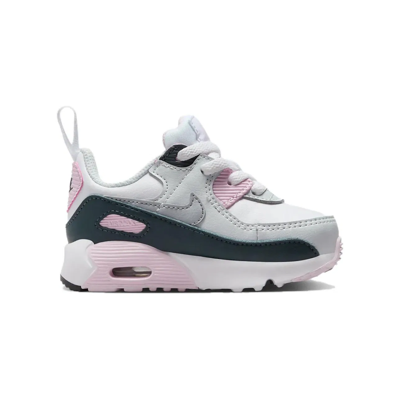 Кроссовки для малышей Nike Air Max 90 белые/розовые/серые — фото 3