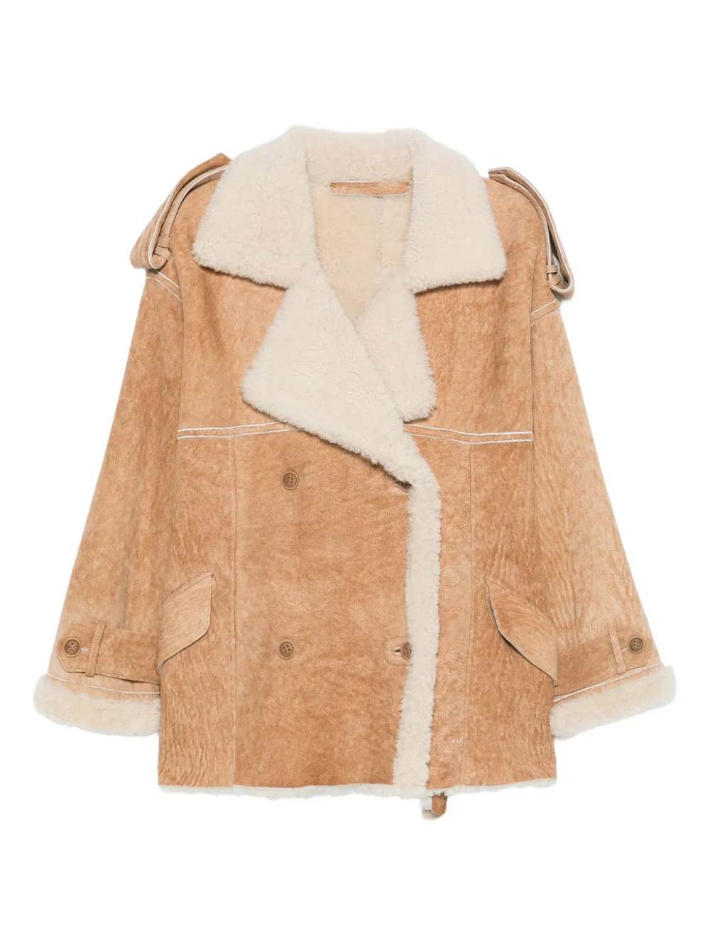 

Двубортное пальто Salvatore Santoro, коричневый