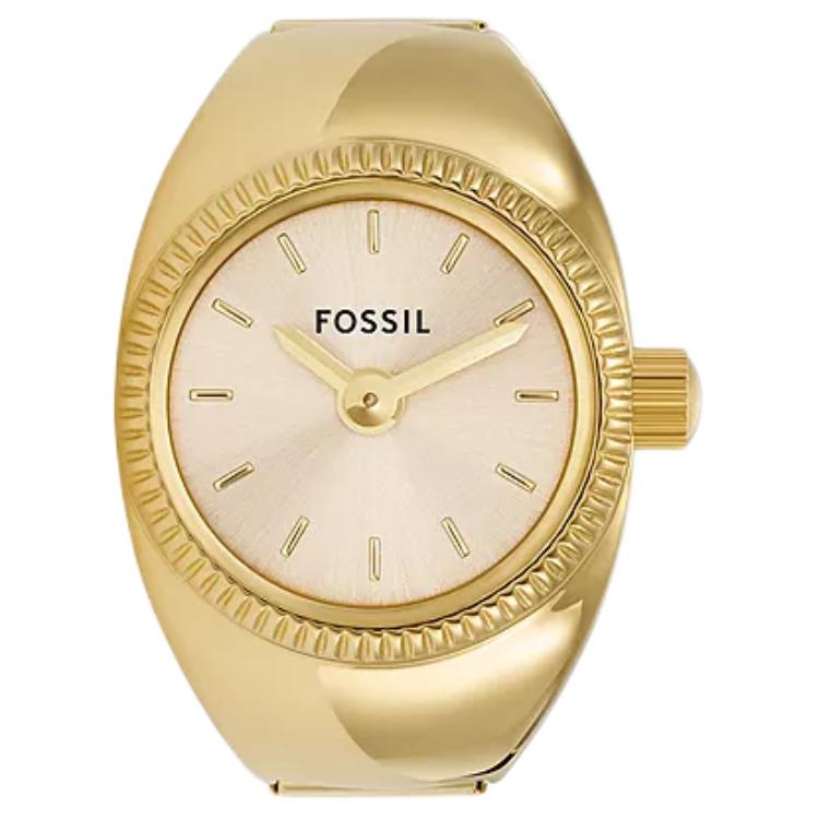 

FOSSIL Часы Wrist Watch Quartz Movement Stainless Steel Strap 15mm Gold Dial Women's Watch, Gold Dial