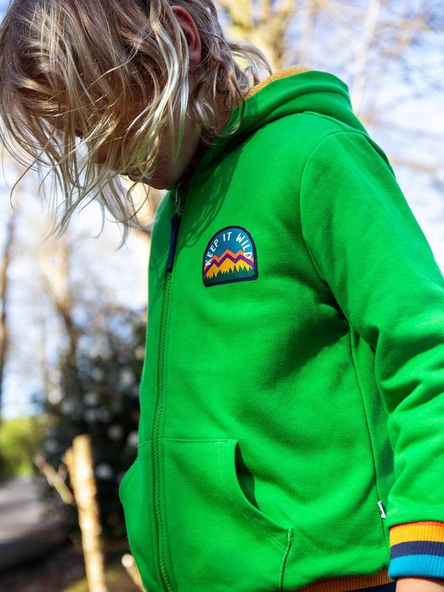 Детский реверсивный худи Helston Frugi, Palm/Gold — фото 3