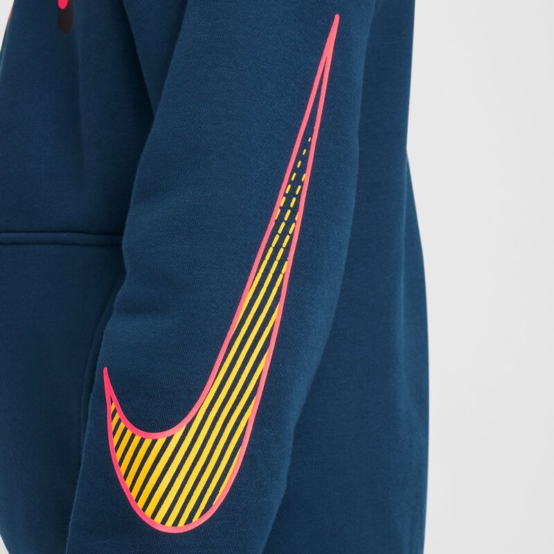 Толстовка с капюшоном Kylian Mbappé Club Fleece Nike, синий — фото 3