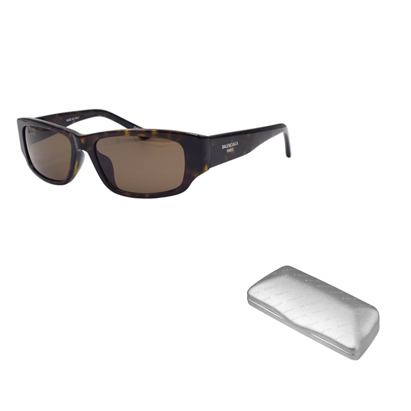 

Balenciaga Прямоугольные солнцезащитные очки в оправе, Tortoiseshell