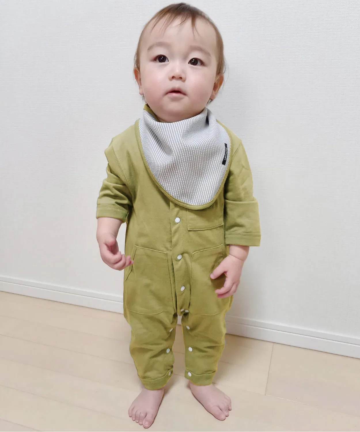 Детский слип ARCH&LINE OG FATIGUE L/S ROMPERS, 70-80 см, жёлтый