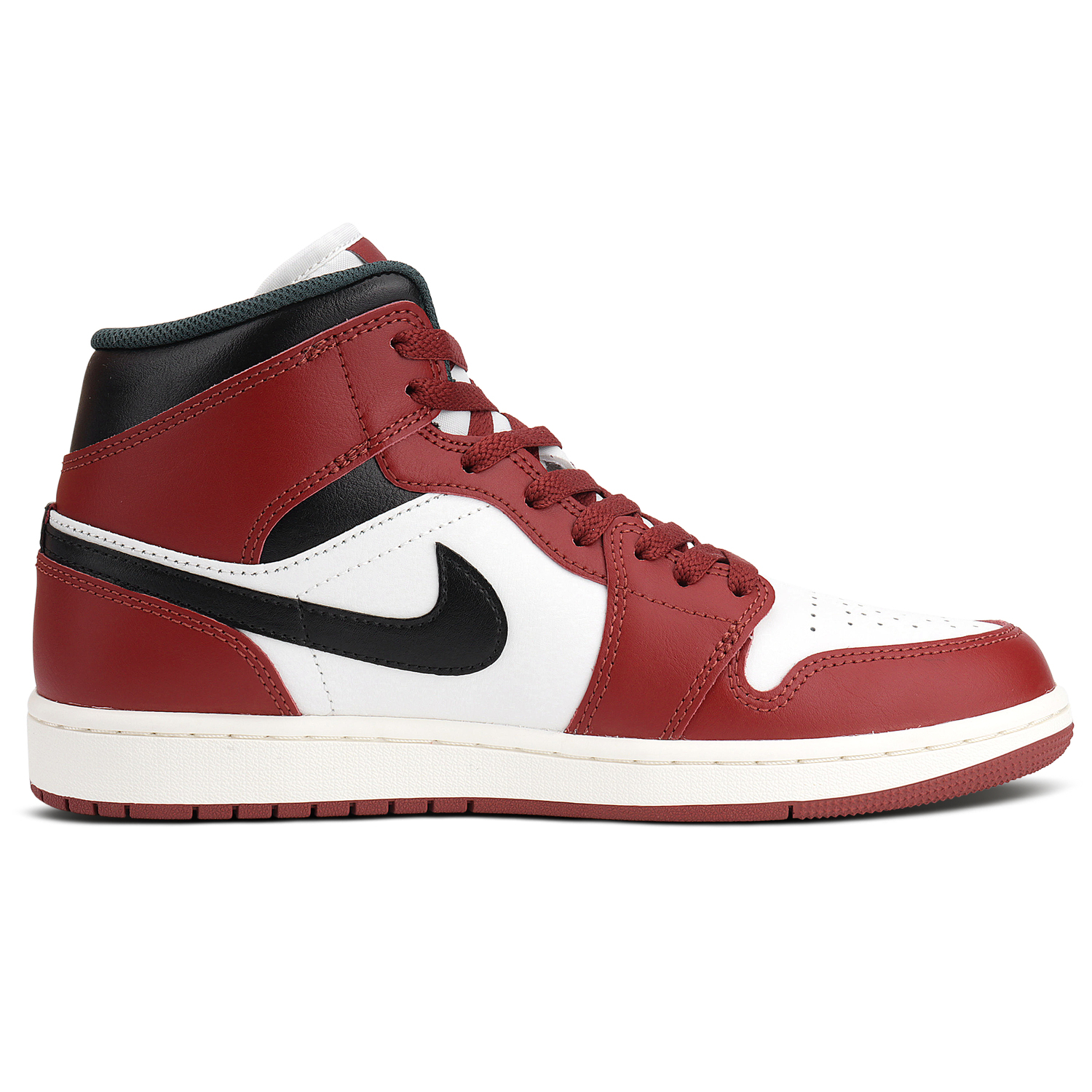 Jordan Кроссовки Air 1 Mid top Vintage Basketball Shoes Men's Red White — фото 3