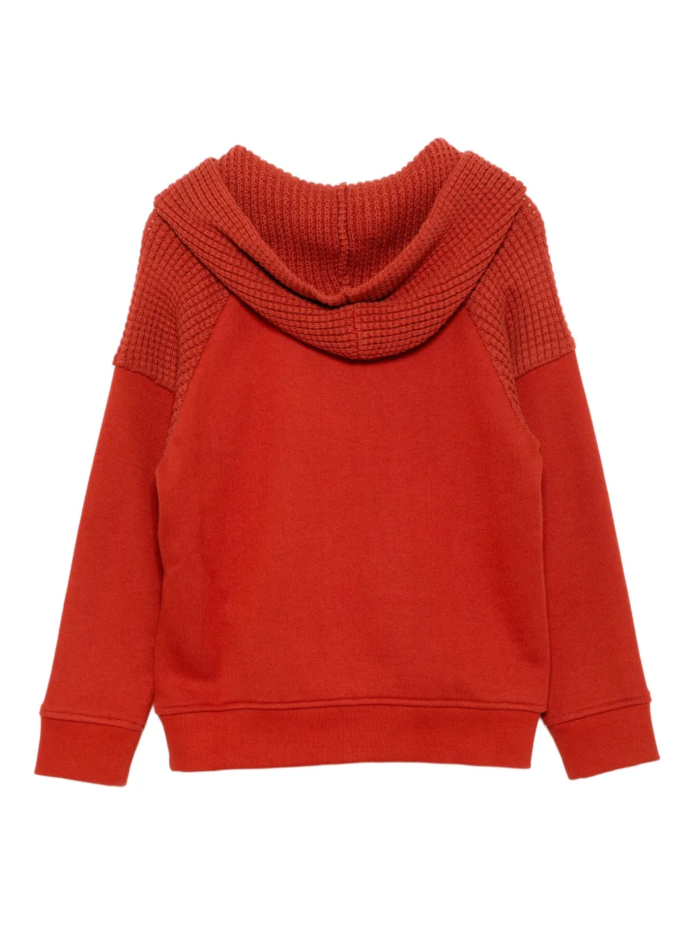 Толстовка с капюшоном и вышитым логотипом Emporio Armani Kids, красный — фото 2