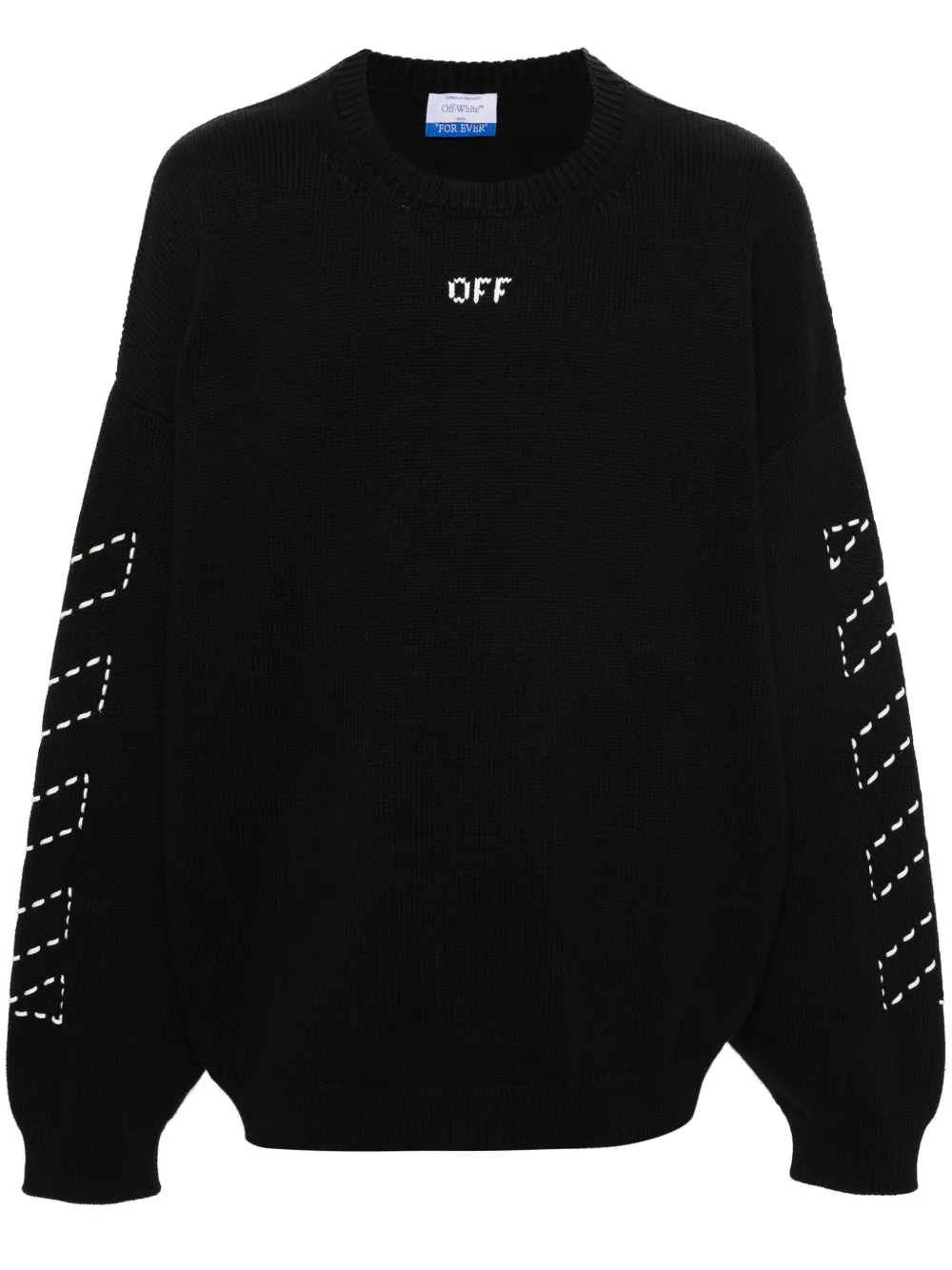 

Джемпер с полосками Diag OFF-WHITE, черный
