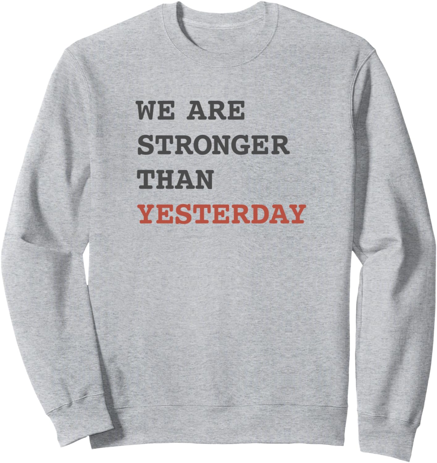 

Толстовка «Мы сильнее, чем вчера» Trendy Apparel, серый