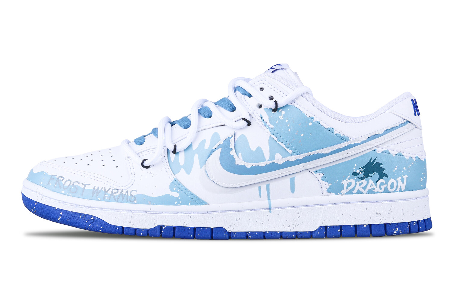 

Кроссовки Nike Dunk Skateboarding Shoes Women's Low-top White, цвет Baby Blue