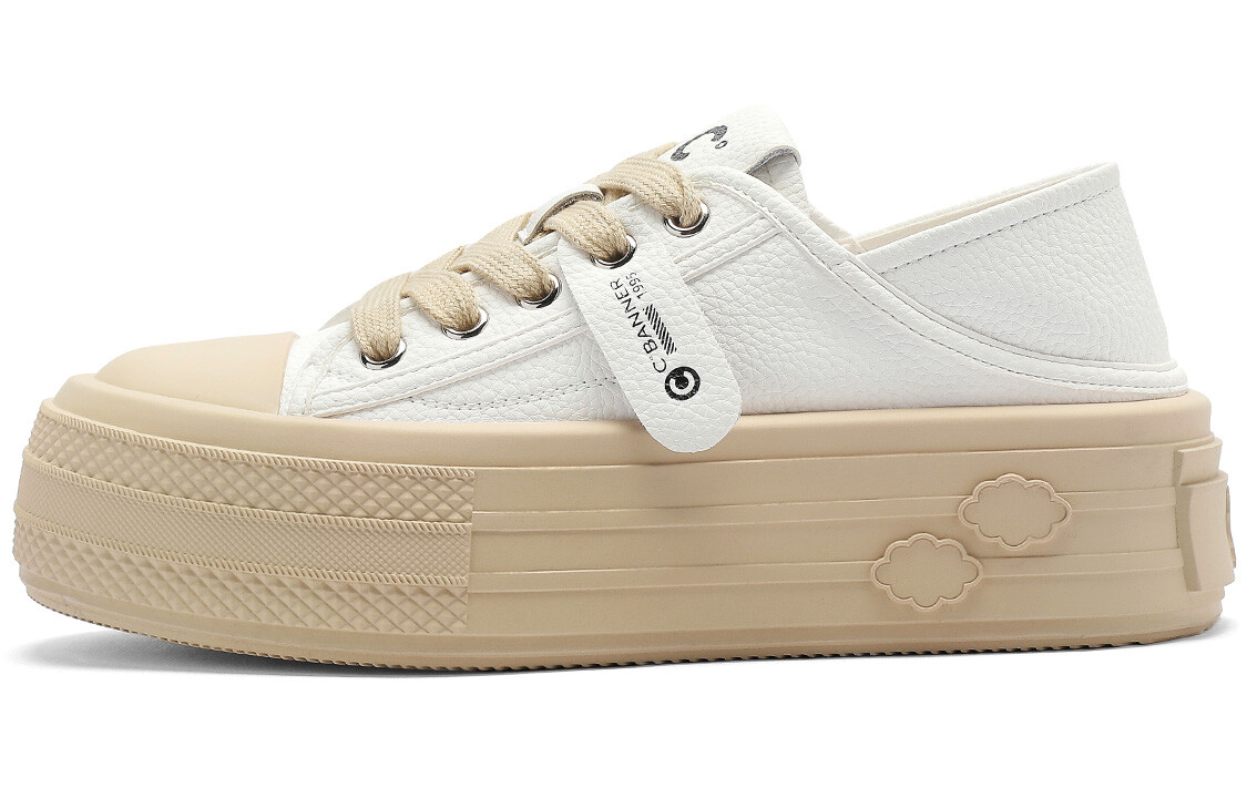 

Кроссовки CВ°BANNER Skateboard Shoes Women's Low-Top White, белый