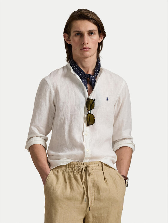 

Рубашка облегающего кроя 710968925006 Polo Ralph Lauren, белый