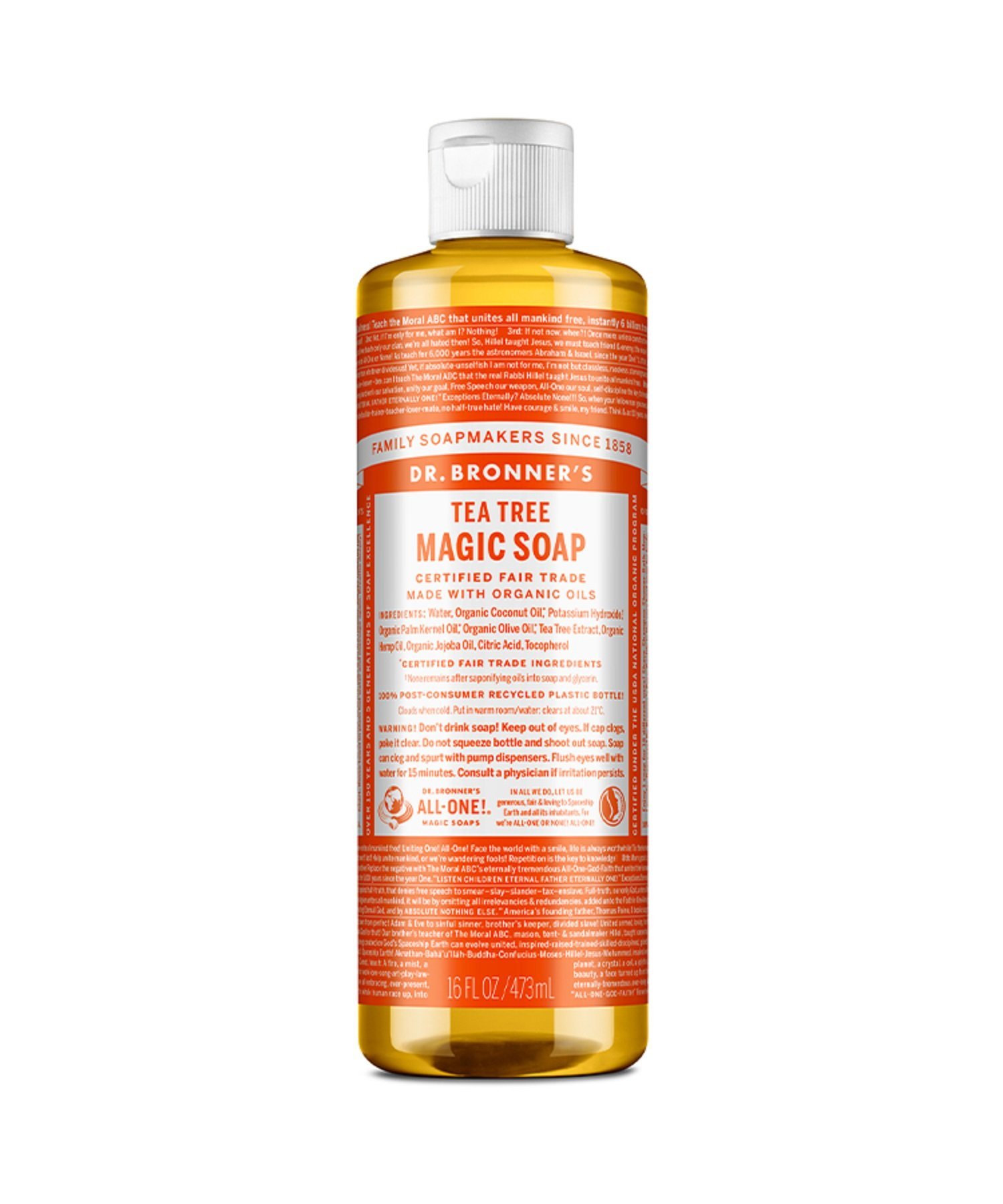 Волшебное мыло Dr. Bronner's с маслом чайного дерева, 473 мл Dr. Bronner's, others