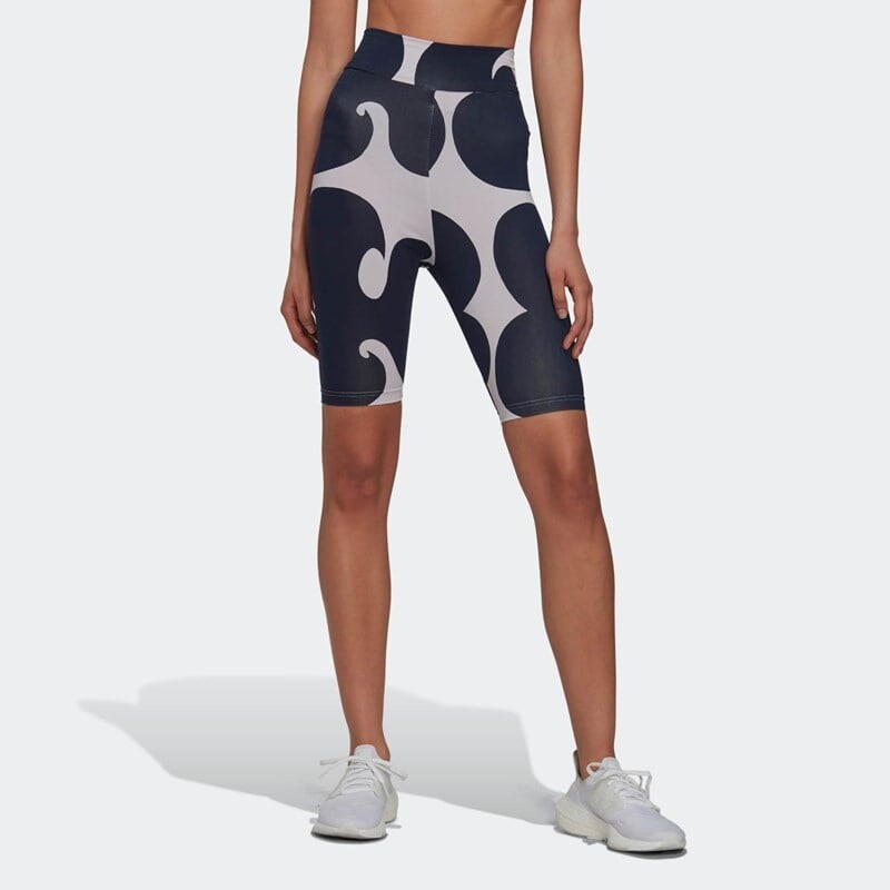 

Женские байкерские шорты Marimekko Adidas, черный