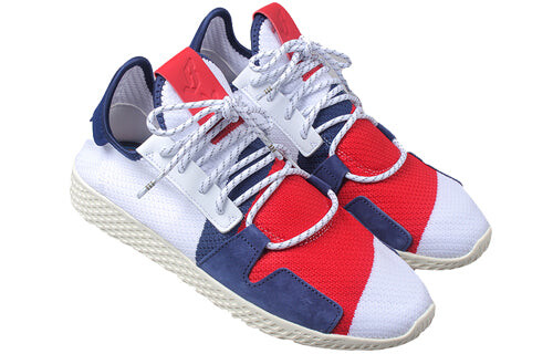 Кроссовки x pharrell x billionaire boys club теннис hu v2 Adidas, белый — фото 2