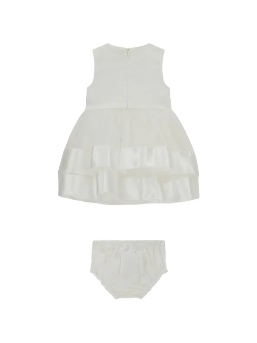 Многоярусное платье, украшенное бантом Guess Kids, белый — фото 2